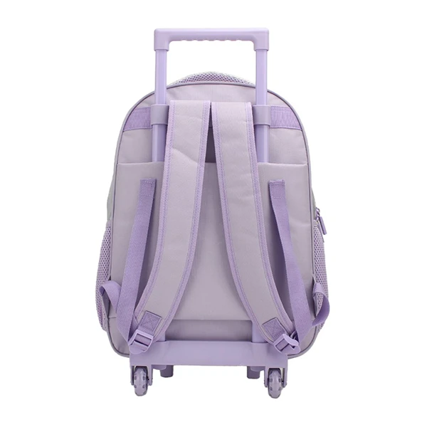 MOCHILA CARRO TRENDY 28032 PLATEADO CON LILA - Imagen 4