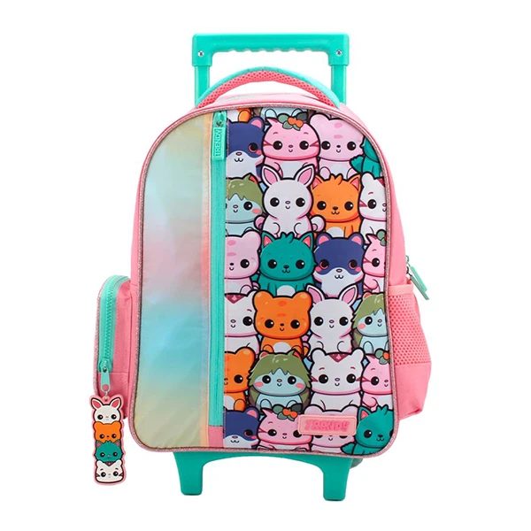 MOCHILA CARRO TRENDY 28043 AQUA W ROSA - Imagen 2