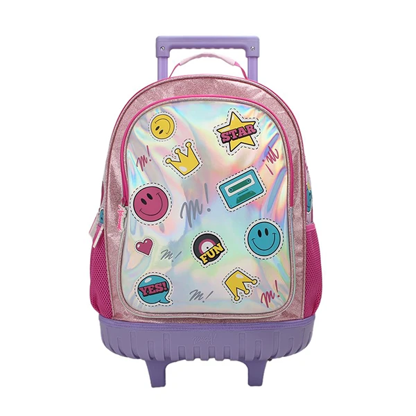 MOCHILA CARRO MUAA 28054 ROSA CON LILA - Imagen 2