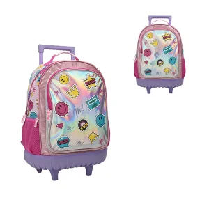 MOCHILA CARRO MUAA 28054 ROSA CON LILA