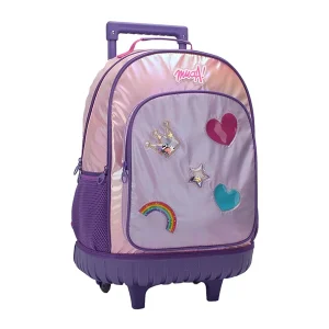 MOCHILA CARRO MUAA 28057 VIOLETA CON ROSA