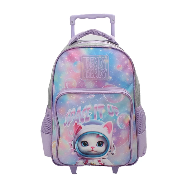 SET MOCHILA CARRO Y CARTU TRENDY 28087 LILA - Imagen 2