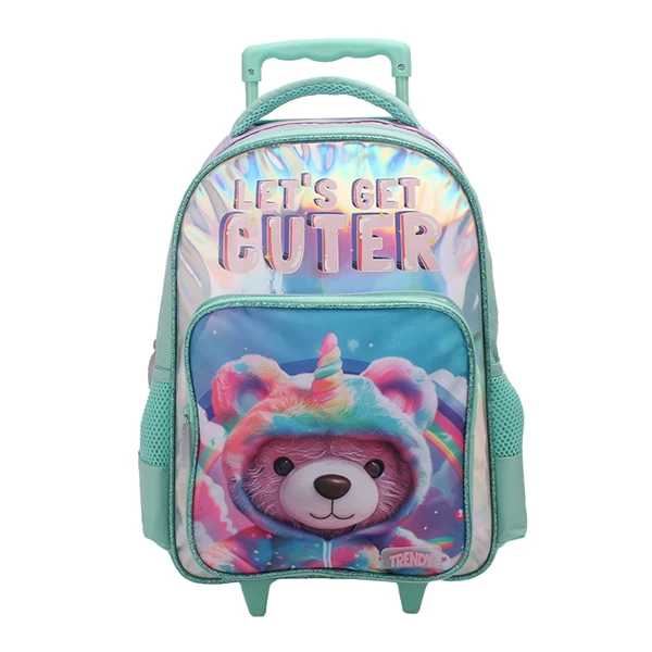 SET MOCHILA CARRO Y CARTU TRENDY 28089 AQUA - Imagen 2