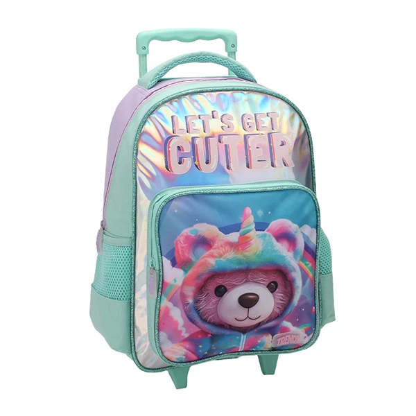SET MOCHILA CARRO Y CARTU TRENDY 28089 AQUA - Imagen 4