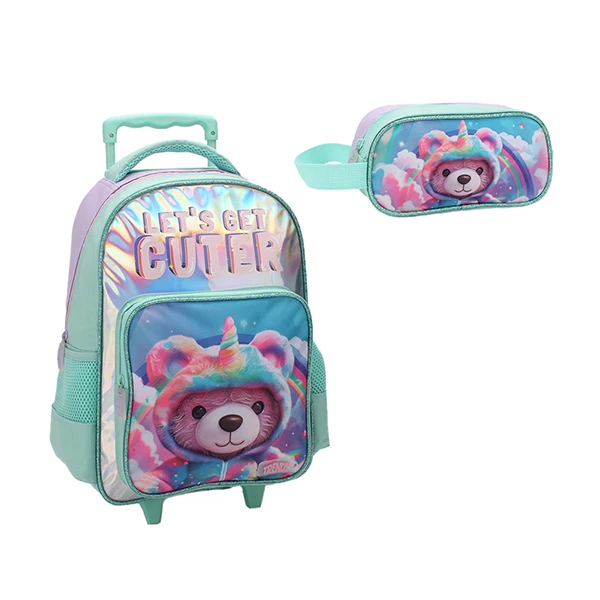SET MOCHILA CARRO Y CARTU TRENDY 28089 AQUA