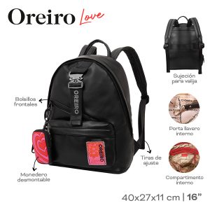 MOCHILA OREIRO NEGRO 22484