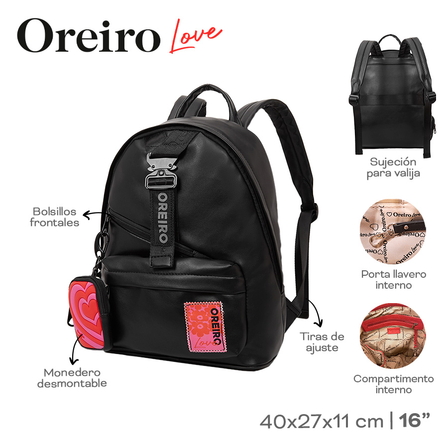 MOCHILA OREIRO NEGRO 22484