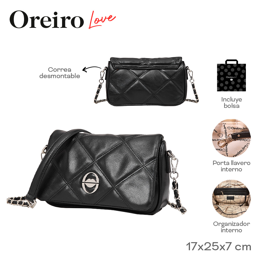 CARTERA DE MANO OREIRO NEGRO 22502